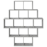 Wall Shelf Concrete Grey 120 x 20 x 136 cm Engineered Wood 8012159