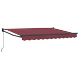 Retractable Awning Burgundy 3.5 x 2 m 3419061