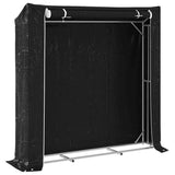 Firewood Rack with Rain Cover 200x40x200 cm Galvanised Steel 4104956