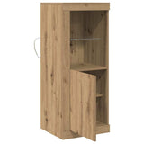 LED Sideboard Brown 41 x 37 x 100 cm Engineered Wood 863025