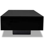 ZNTS Coffee Table High Gloss Black 244024