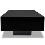 ZNTS Coffee Table High Gloss Black 244024