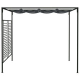 Gazebo with Retractable Roof 4x3x2.3 m Anthracite 180 g/m 313625