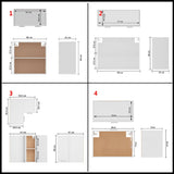 11 Piece Kitchen Cabinet Set Lyon" White Engineered Wood 3067664