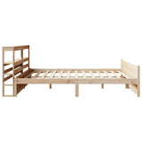 Bed Frame with Headboard without Mattress 200x200 cm 3306029