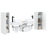 Bathroom Furniture Set 5 pcs High Gloss White 3405977