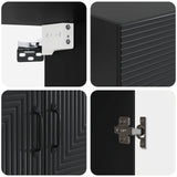 Wall-Mounted Cabinet Black 66 x 34.5 x 90 cm Engineered Wood 898566