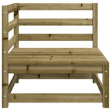 Garden Sofa Natural Wood Impregnated Pine Wood Standard Modular 837906