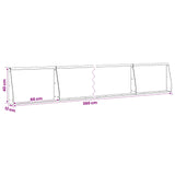 Retaining Wall 6 pcs 60 x 12 x 40 cm Steel Black 3449163