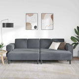 Sofa Set 3 pcs Dark grey Velvet 3335123
