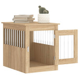 Dog Crate Furniture Sonoma Oak 55x75x65 cm Engineered Wood 838318