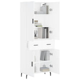 Highboard White 69.5x34x180 cm Engineered Wood 3198161