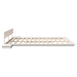 Bed Frame White 200 x 200 cm Wood 872387