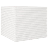 Garden Planter White 80x80x68.5 cm Solid Wood Pine 3282480