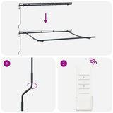 Retractable Awning Multicolour 350 x 200 cm Fabric 3329702