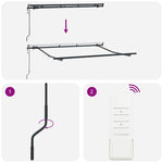 Retractable Awning Multicolour 350 x 200 cm 3329690