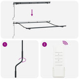 Retractable Awning Multicolour 350 x 200 cm 3329690