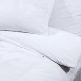 Duvet Cover Set White 260x240 cm Cotton 136164