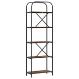 Bookshelf Smoked Oak 60 x 30 x 183 cm Engineered wood 879853