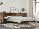 Bed Frame with Headboard Smoked Oak 80 x 200 cm Engineered Wood 8009108