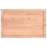 Wall Shelf Light Brown 80x50x cm Treated Solid Wood Oak 363670