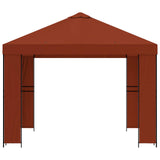 Gazebo 3 x 3 m Terracotta Polyester and Steel 190 gsm 900352