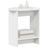 Side Table High Gloss White 50 x 39,5 x 55 cm Engineered Wood 899856
