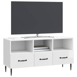TV Cabinet High Gloss White 102 x 34.5 x 50 cm Engineered Wood 894909