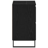 Bathroom Cabinet Black Oak 80 x 33 x 60 cm Engineered Wood 862895