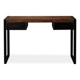 Desk with 2 Drawers Solid Reclaimed Wood 120x50x76 cm 244905