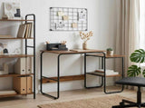 Desk with Storage Oak Wood 100 x 50 x 75 cm 8007994