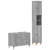 2 Piece Bathroom Cabinet Set ALKMAAR Grey Sonoma 3417510