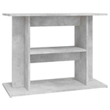 Aquarium Stand Concrete Grey 80x35x60 cm Engineered Wood 833579