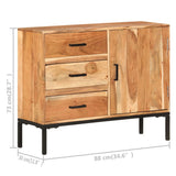Sideboard 88x30x73 cm Solid Acacia Wood 329247