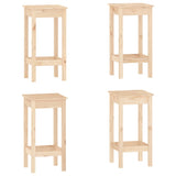 5 Piece Bar Set Solid Wood Pine 3124737