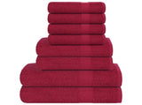 8 Piece Towel Set "FROGN" Bordeaux 360 gsm 137064
