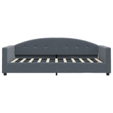 Daybed with Mattress Dark Grey 90x190 cm Velvet 3197390
