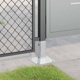 Post Bases Square 12 pcs Silver 51x51 mm Galvanised Steel 42000003