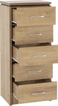 ZNTS Charles 5 Drawer Narrow Chest 100-102-021