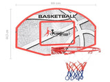 Five Piece Wall Mounted Basketball Backboard Set 66x44.5 cm 80352