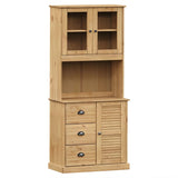 Highboard VIGO 78x40x175 cm Solid Wood Pine 3188304