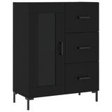 Highboard Black 69.5x34x180 cm Engineered Wood 3198594