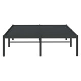 Metal Bed Frame without Mattress Black 135x190cm 350845