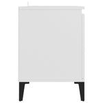 TV Cabinet with Metal Legs White 103.5x35x50 cm 805968
