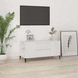 TV Cabinet White 102x44.5x50 cm Engineered Wood 819604