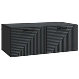 Wall-Mounted TV Cabinet Black 78.5 x 41 x 30 cm Engineered Wood 898686
