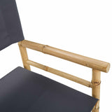 Folding Director's Chair 2 pcs Natural Bamboo 42028053