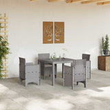 Garden Dining Set 5 pcs Light Grey Polypropylene 3378548