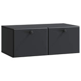 Wall-Mounted TV Cabinet 78.5 x 41 x 30 cm Black Engineered Wood 899196