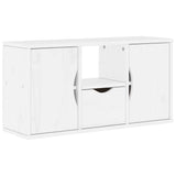 5 Piece TV Units with Storage ODDA White Solid Wood Pine 3365377